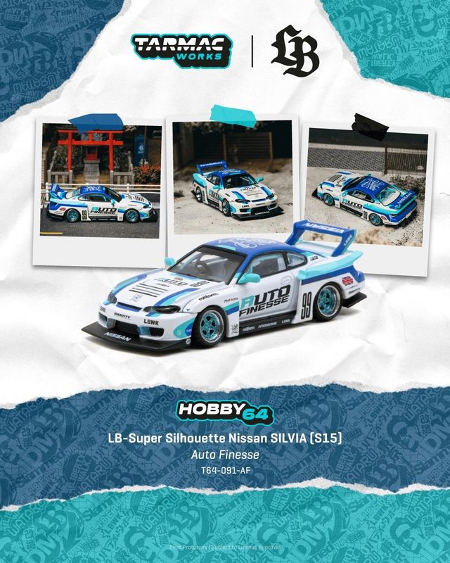 1:64 Tarmac - 2025 Nissan Skyline (S15) LB Super Silhouette Auto Finesse