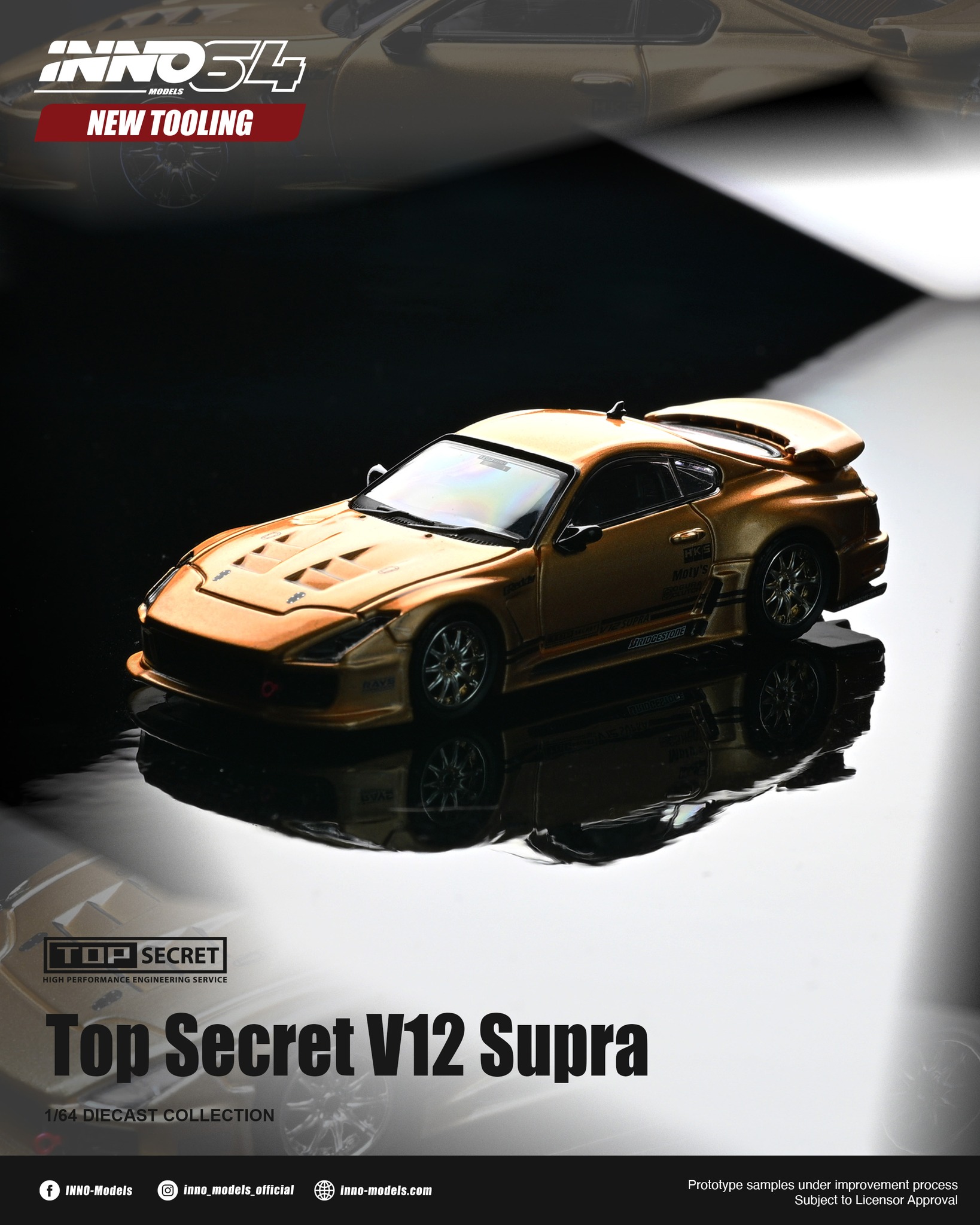 1:64 Inno64 - Top Secret V12 Supra, gold