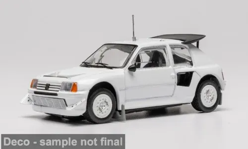 1:43 Ixo - 1986 Peugeot 205 Turbo 16V Evo 2 White