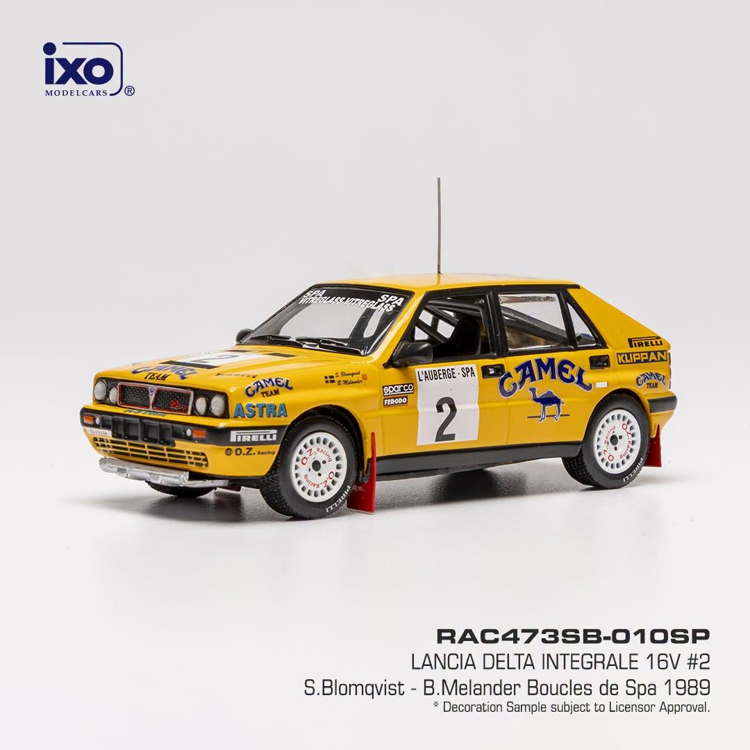 1:43 Ixo - Lancia Delta Integrale 16V #2 Boucles de Spa 1989 S. Blomqvist - B. Melander 1:43 Ixo - Lancia Delta Integrale 16V #2 Boucles de Spa 1989 S. Blomqvist - B. Melander