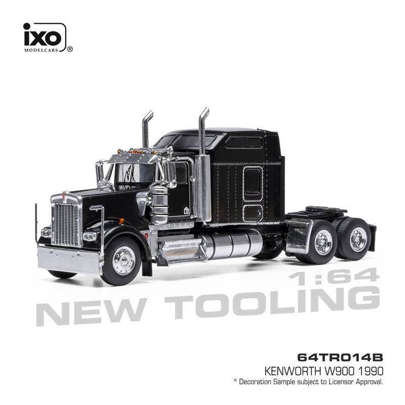 1:64 Ixo - 1990 Kenworth W900 Sleeper Cab, schwarz 1:64 Ixo - 1990 Kenworth W900 Sleeper Cab, schwarz