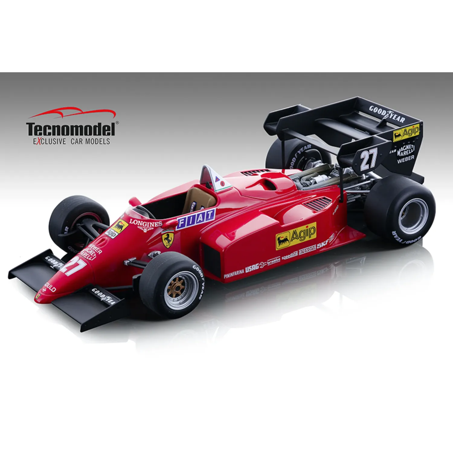 1:12 Tecnomodel - Ferrari F1 126C4-M2 #27 2nd European GP 1984 M. Alboreto 1:12 Tecnomodel - Ferrari F1 126C4-M2 #27 2nd European GP 1984 M. Alboreto