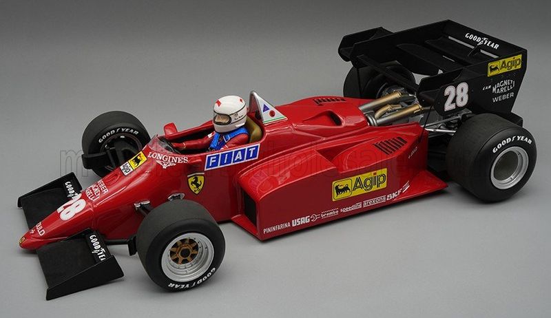 1:12 Tecnomodel - Ferrari F1 126C4-M2 #28 European GP 1984 R. Arnoux *With Driver Figure* 1:12 Tecnomodel - Ferrari F1 126C4-M2 #28 European GP 1984 R. Arnoux *With Driver Figure*