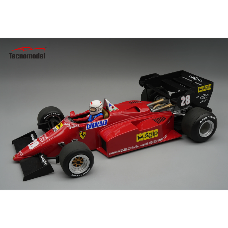 1:12 Tecnomodel - Ferrari F1 126C4-M2 #28 European GP 1984 R. Arnoux *With Driver Figure*