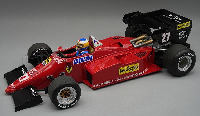 1:12 Tecnomodel - Ferrari F1 126C4-M2 #27 2nd European GP 1984 M. Alboreto *With Driver Figure*