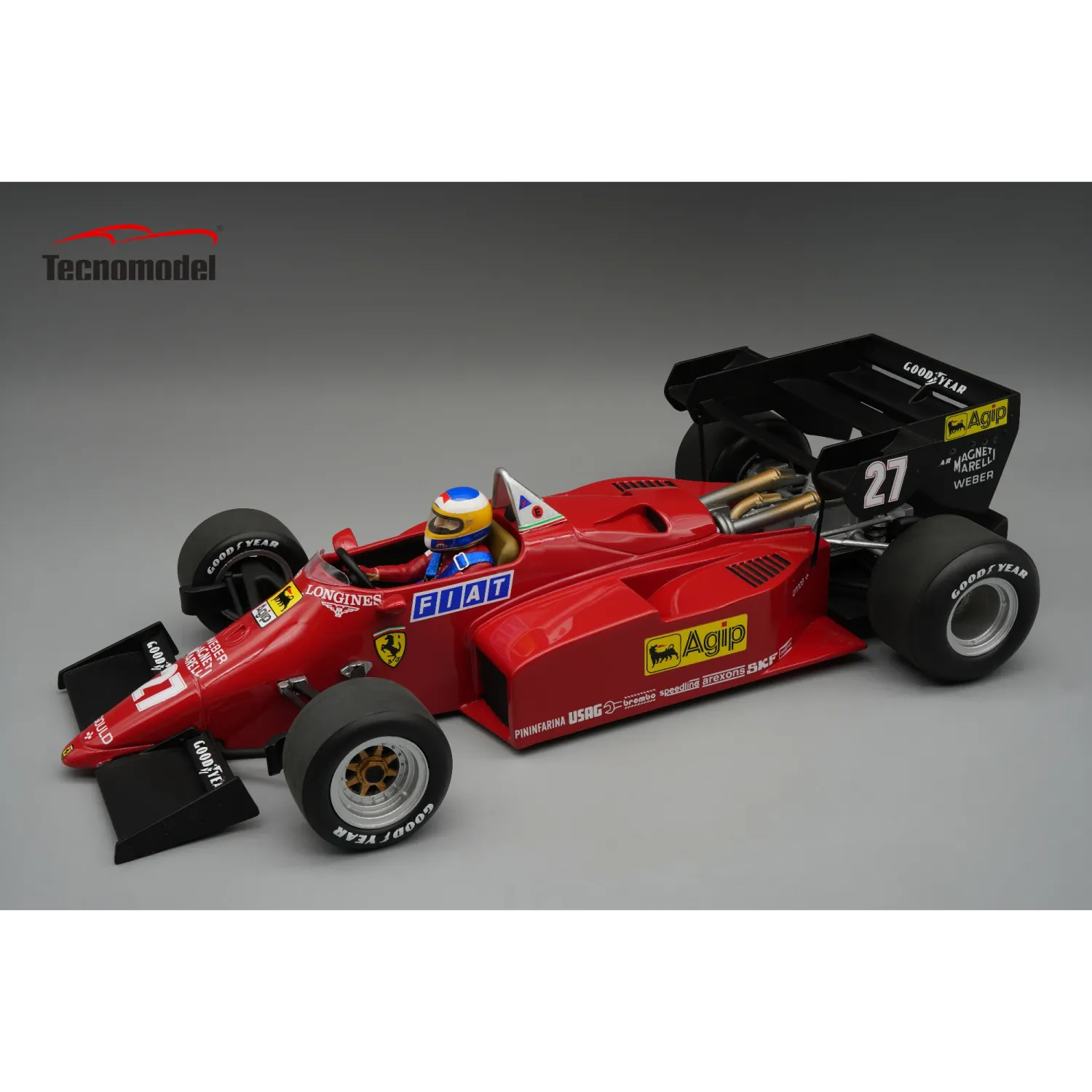 1:12 Tecnomodel - Ferrari F1 126C4-M2 #27 2nd European GP 1984 M. Alboreto *With Driver Figure* 1:12 Tecnomodel - Ferrari F1 126C4-M2 #27 2nd European GP 1984 M. Alboreto *With Driver Figure*