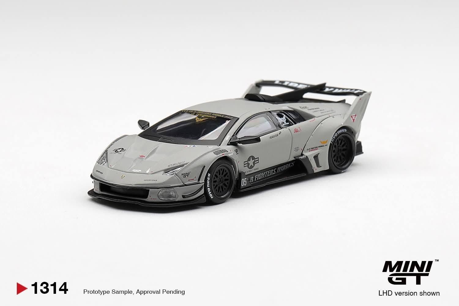 1:64 Mini GT - 2025 Lamborghini GT EVO LB-Silhouette Works Murcielago, grey