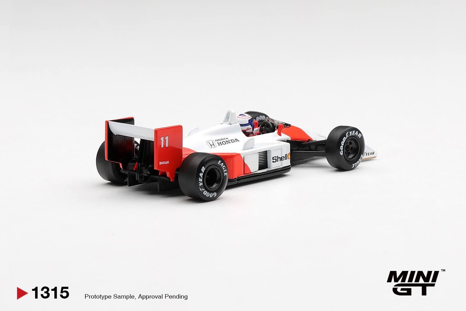 1:64 Mini GT - 1988 McLaren MP4/4 #11 Alain Porst Canadian Grand Prix 2nd place *Blister packaging*
