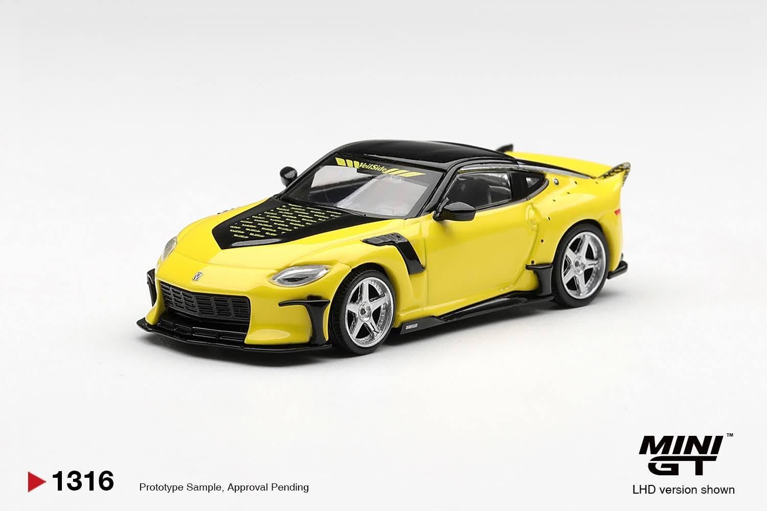 1:64 Mini GT - 2025 Nissan FFZ400 Veilside, ikazuchi yellow *Blister packaging*
