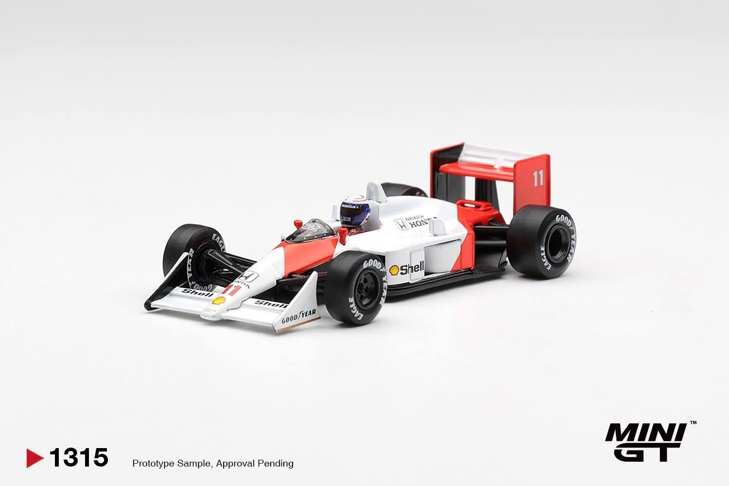 1:64 Mini GT - 1988 McLaren MP4/4 #11 Alain Porst Canadian Grand Prix 2nd place