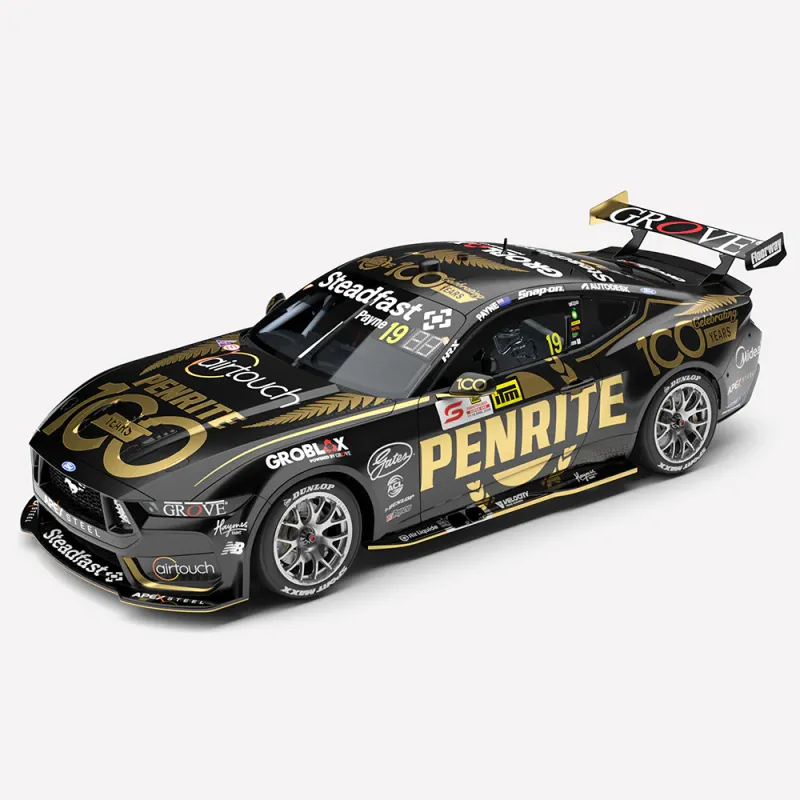 1:18 Authentic Collectables - Penrite Racing #19 Ford Mustang GT - 2026 ITM Christchurch Super 440 Race 12/13 Winner - Driver: Matthew Payne 1:18 Authentic Collectables - Penrite Racing #19 Ford Mustang GT - 2026 ITM Christchurch Super 440 Race 12/13 Winner - Driver: Matthew Payne