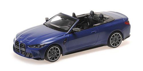 1:18 Minichamps - 2021 BMW M4 Cabriolet Matt Blue Metallic 1:18 Minichamps - 2021 BMW M4 Cabriolet Matt Blue Metallic