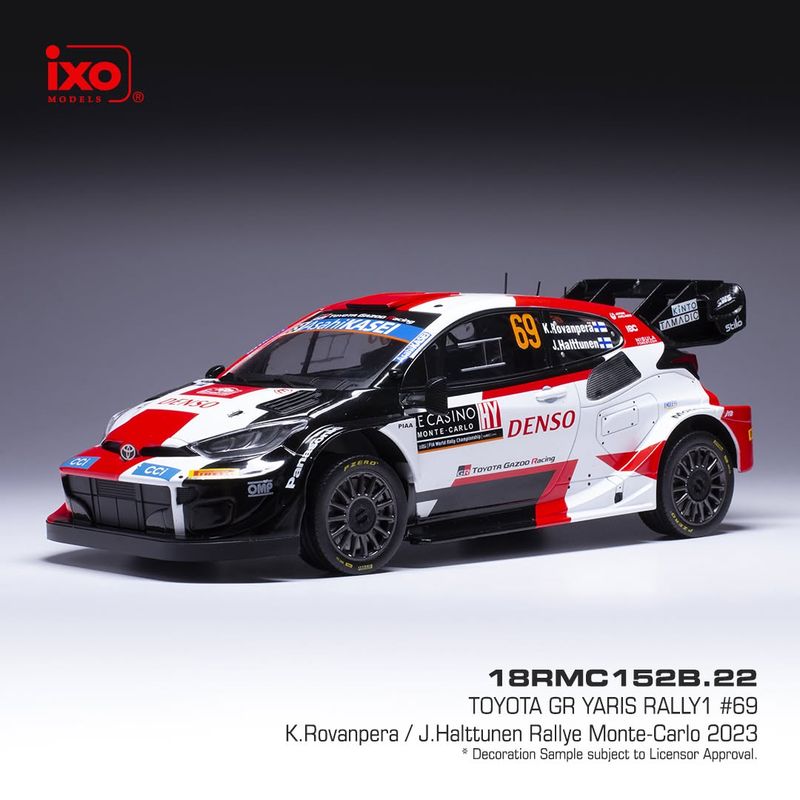 1:18 Ixo - Toyota GR Yaris #69 Rally Monte Carlo 2023 K. Rovanperä - J. Halttunen 1:18 Ixo - Toyota GR Yaris #69 Rally Monte Carlo 2023 K. Rovanperä - J. Halttunen