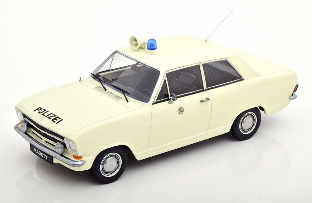 1:18 KK Scale - Opel Kadett B Polizei Deutschland 1972 weiß