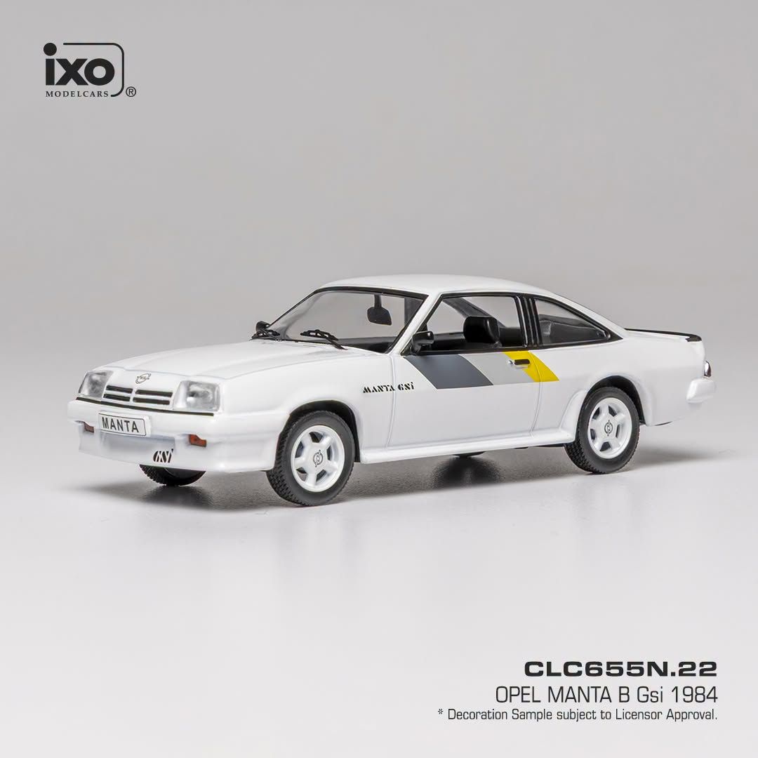 1:43 Ixo - 1984 Opel Manta B GSi White Decor 1:43 Ixo - 1984 Opel Manta B GSi White Decor