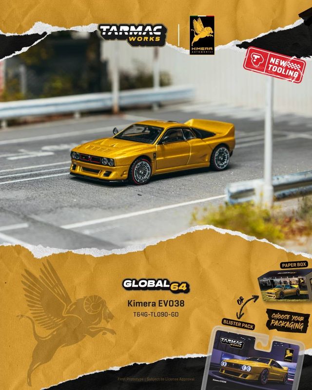 1:64 Tarmac - 2026 Kimera EVO38, gold