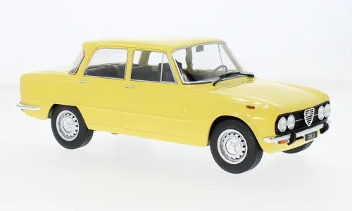 1:18 MCG - 1974 Alfa Romeo Giulia Nuova Super Light Yellow