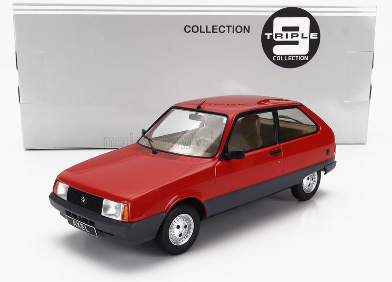 1:18 Triple9 - 1990 Citroën Axel 12 TRS Red 1:18 Triple9 - 1990 Citroën Axel 12 TRS Red