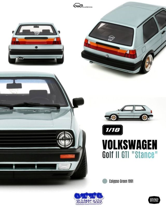 1:18 Otto Mobile - 1991 Volkswagen Golf II GTi Green