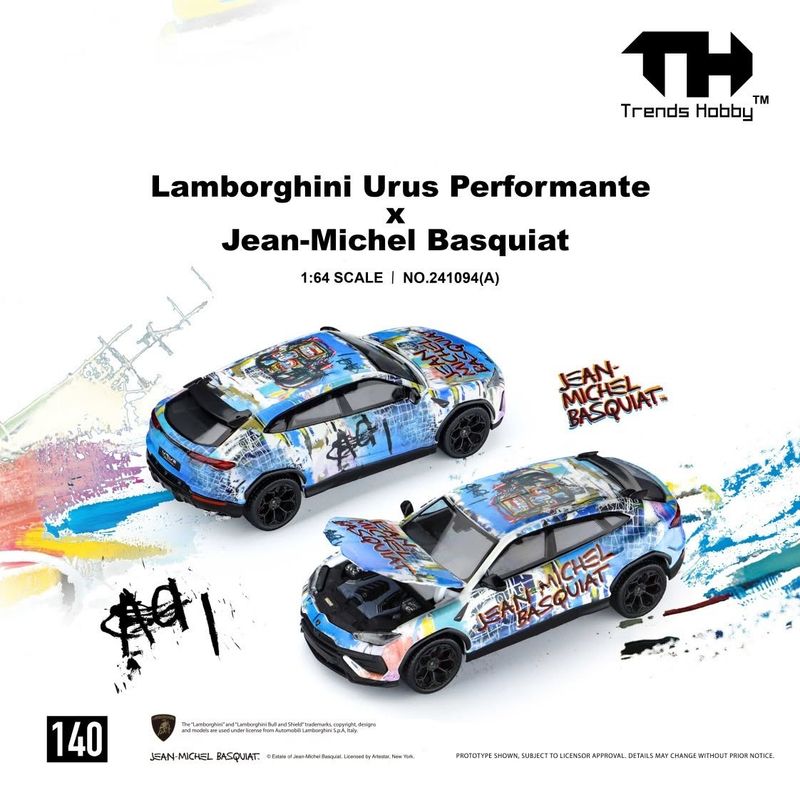 1:64 Trends Hobby - Lamborghini Urus Performance x Jean-Michel Basquiat