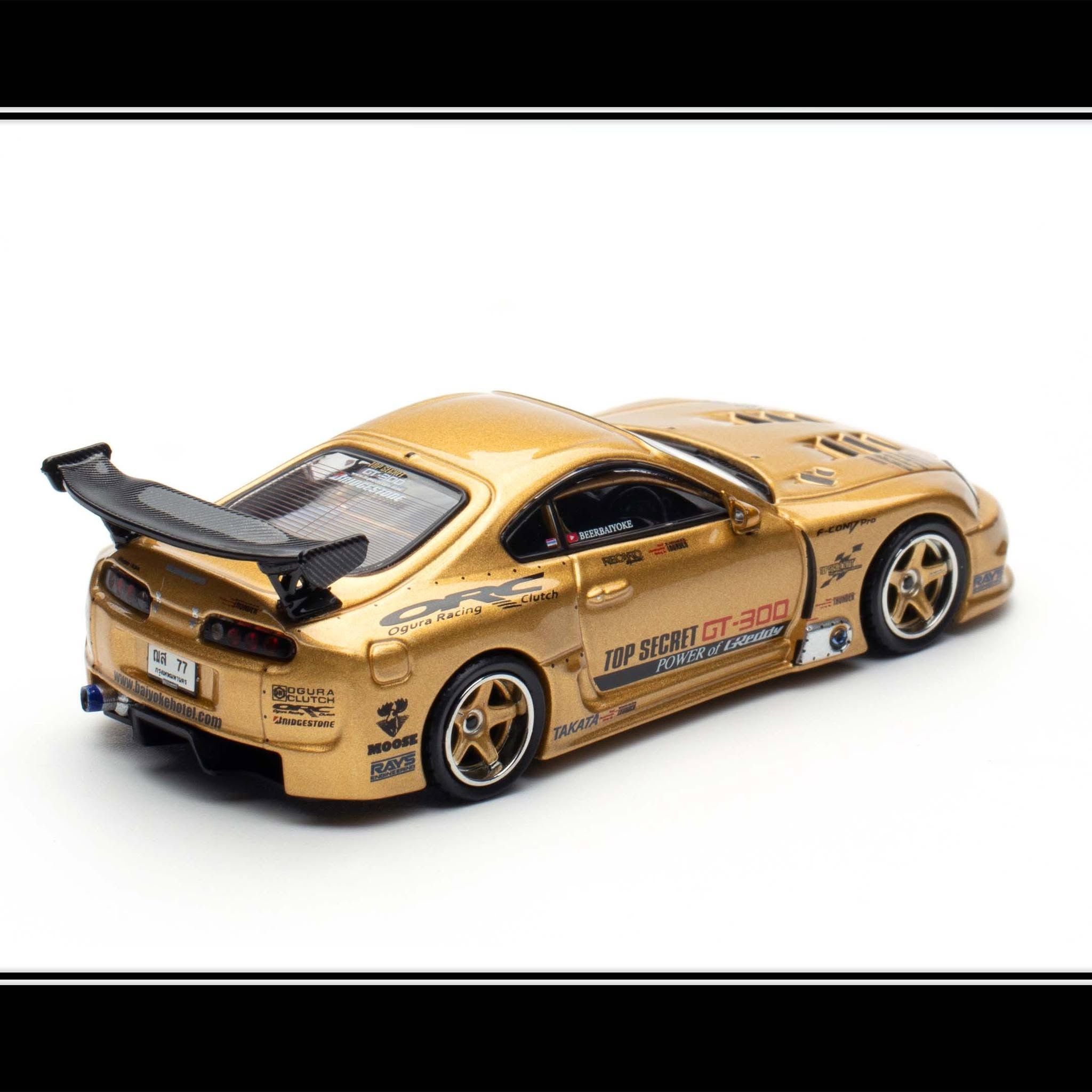 1:64 Inno64 - Toyota Supra (A80) GT-300 Top Secret Thailand, gold *TASKL 2025 Exclusive Edition!*