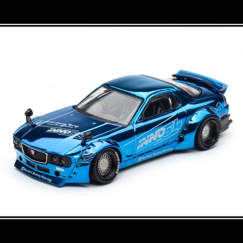 1:64 Inno64 - Mazda RX7 (FC3S) *Pandem x Rocket Bunny*, blue *Tokyo Auto Salon 2026 Event Edition*