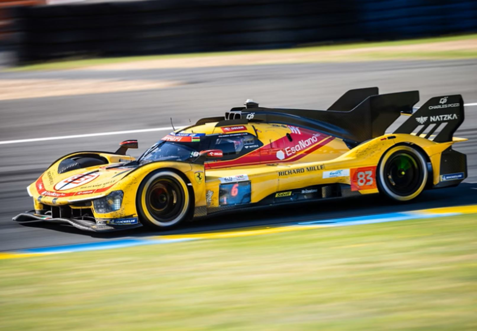 1:12 BBR - Ferrari 499P 3.0L Turbo V6 Team AF Corse #83 Winner 24h Le Mans 2025 R. Kubica - P. Hanson - Y. Ye *Mit Vitrine*