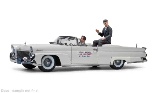 1:18 Sunstar - 1960 Lincoln Continental MKIII (John F. Kennedy in Oregon), weiss,