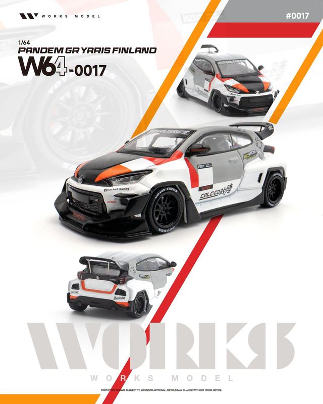 1:64 Works Model - Pandem GR Yaris Finland