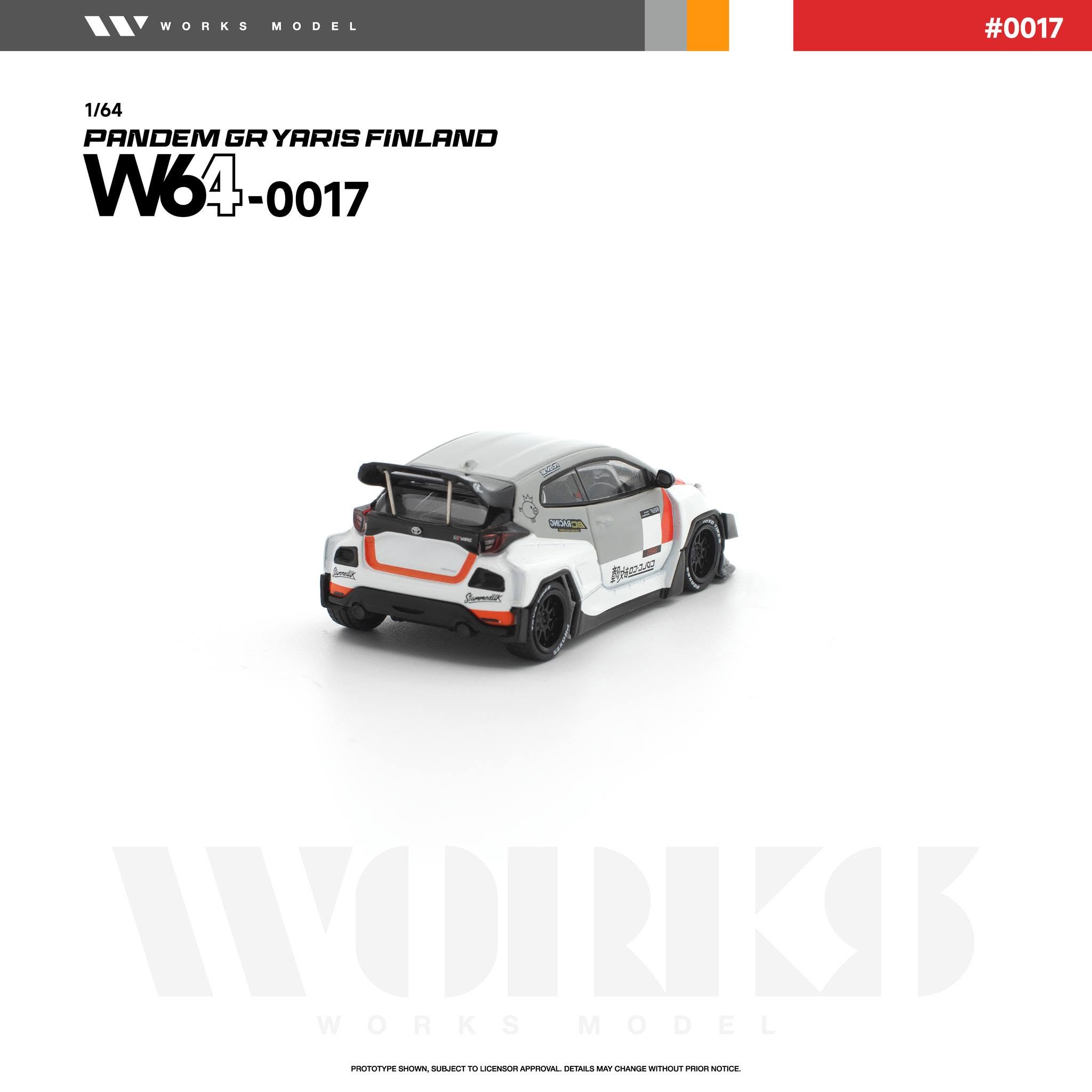1:64 Works Model - Pandem GR Yaris Finland