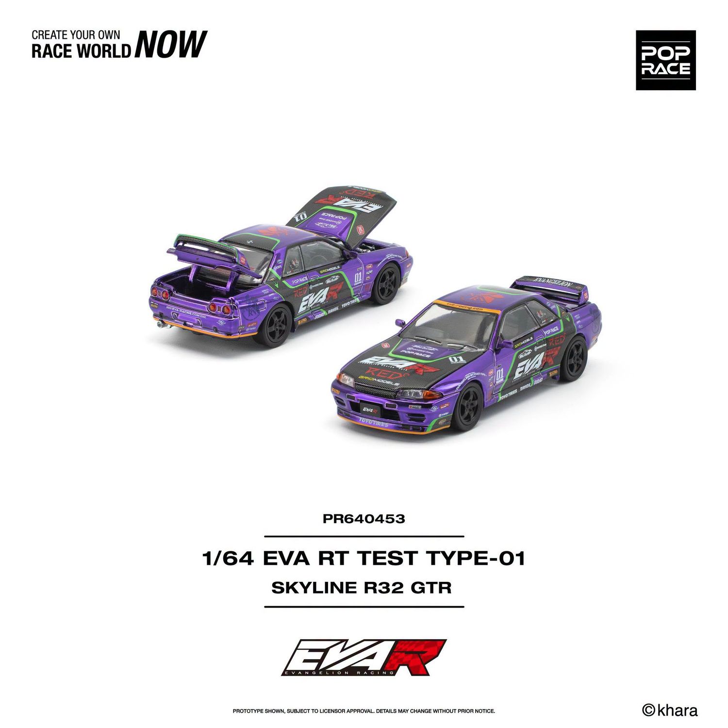1:64 Pop Race Limited - EVA RT Test Type-01 Skyline R32