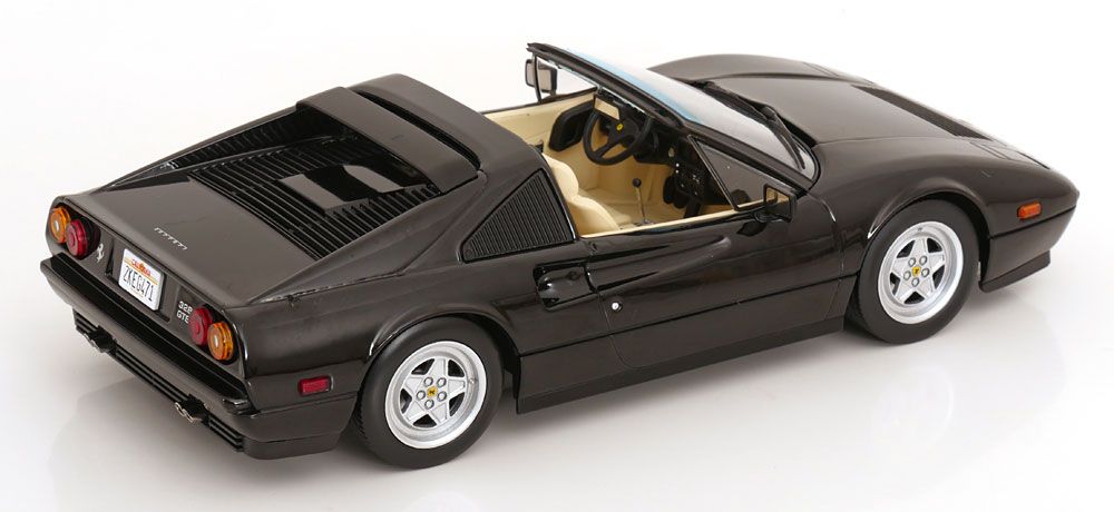 1:18 KK Scale - Ferrari 328 GTS US-Version Miami Vice 1985 schwarz
