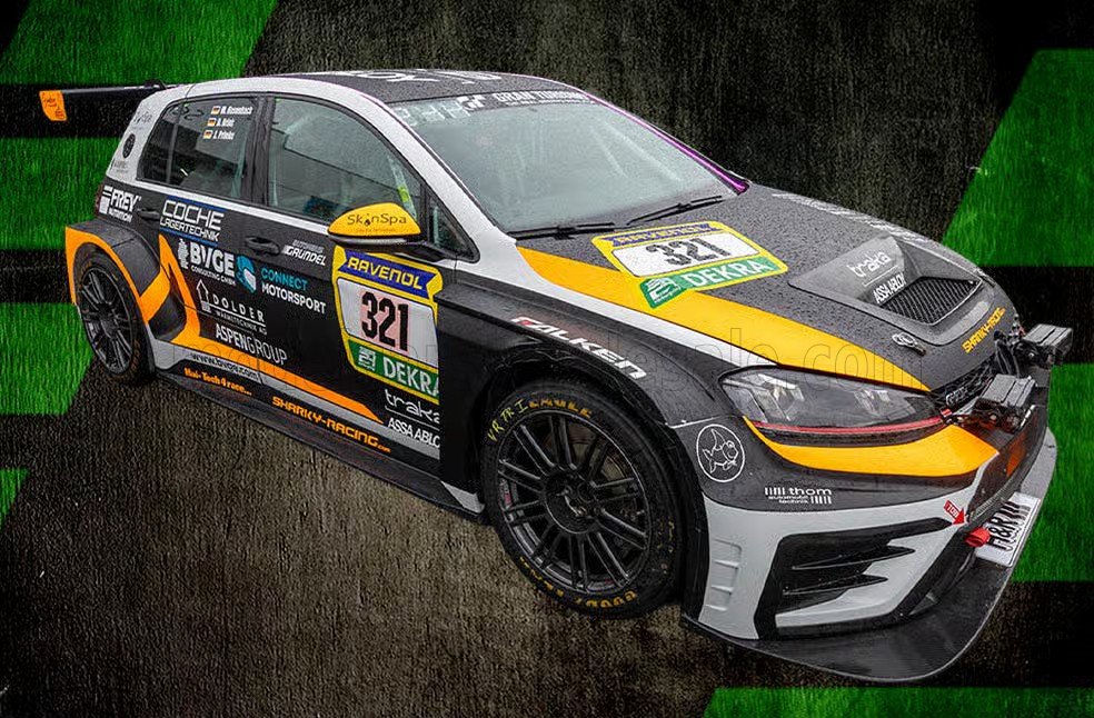 1:43 Spark - Volkswagen Golf 7 GTI TCR DSG Team SharkyRacing.com #321 24h Nürburgring 2026 M. Buckle - D. Brink - M. Rosenbach - J. Primke
