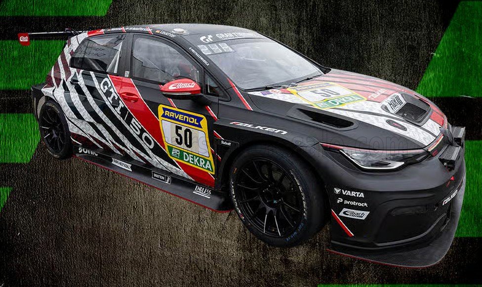1:43 Spark - Volkswagen Golf GTI Clubsport Team Max Kruse Racing #50 24h Nürburgring 2026 B. Leuchter - J. Kristoffersson - H. Hammel - N. Otto
