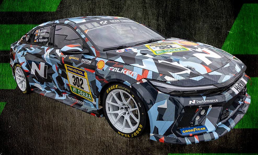 1:43 Spark - Hyundai Elantra N1 RP Team Hyundai Motorsport #302 24h Nürburgring 2026 G. Kim - M. Wallenwein - W. Shin - C. Sepúlveda Irizarry