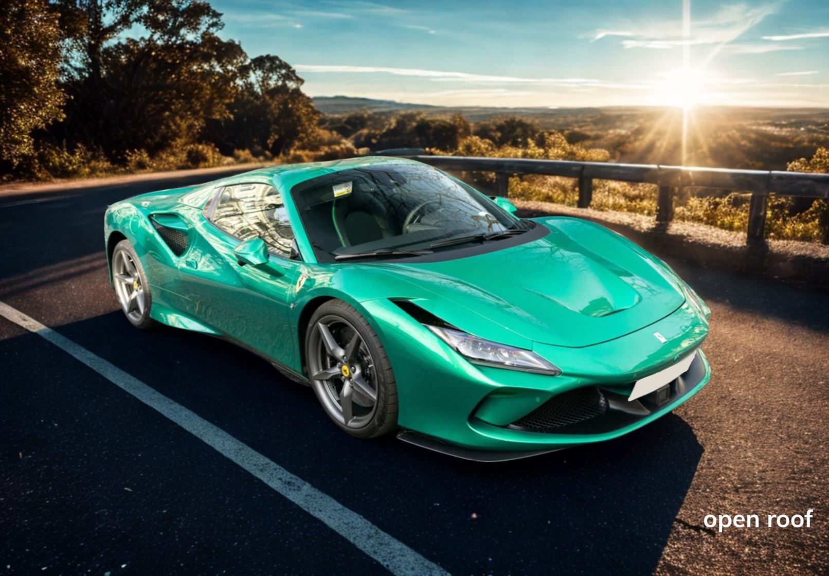 1:18 BBR - 2019 Ferrari F8 Tributo Spider Green Jewel Verde *Mit Vitrine*