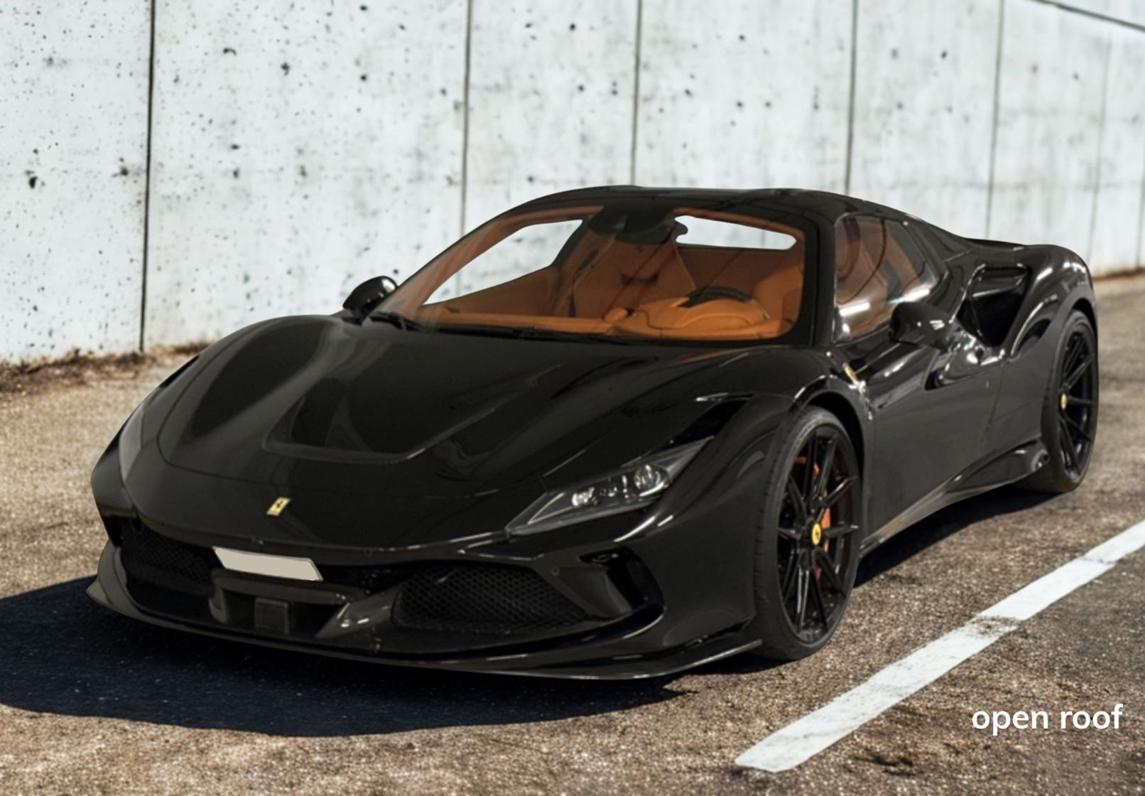 1:18 BBR - 2019 Ferrari F8 Tributo Spider Nero DS Black *Mit Vitrine*