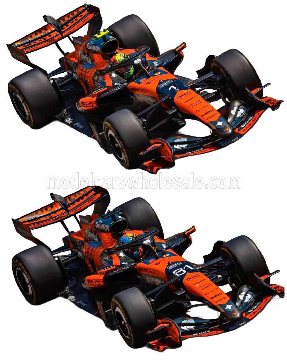 1:64 Minichamps - McLaren F1 MCL40 Team McLaren Set #1 L. Norris + #81 O. Piastri Monaco GP 2026