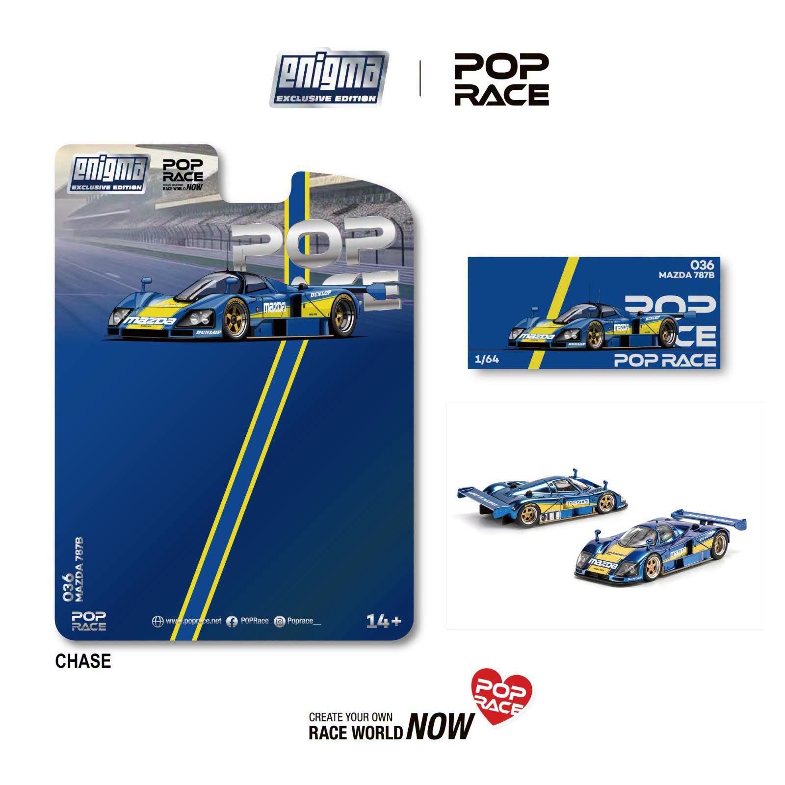 1:64 Pop Race Limited - Mazda 787B, racing *Enigma Exclusive*