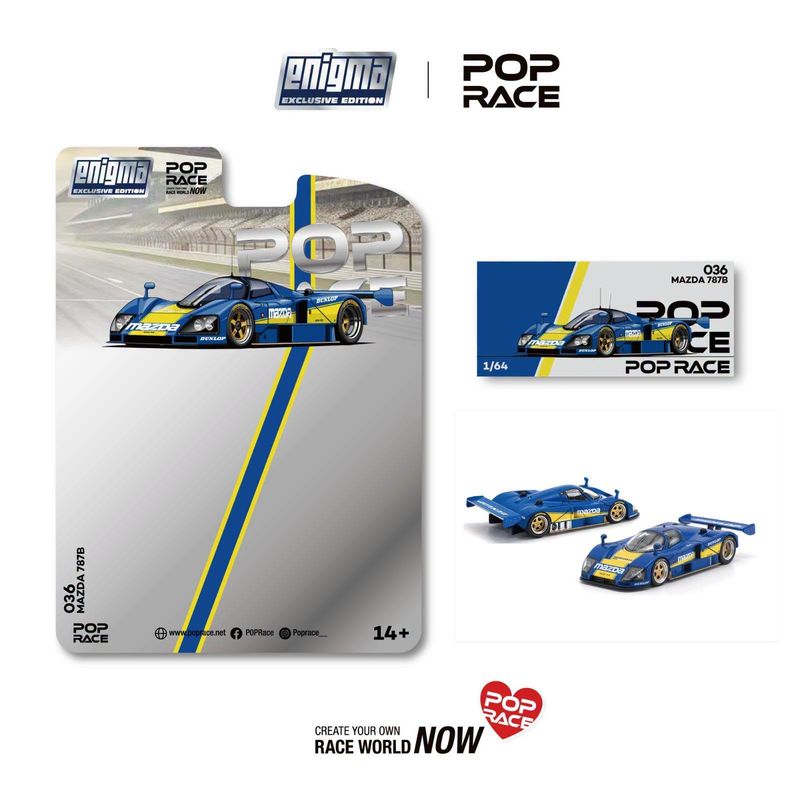 1:64 Pop Race Limited - Mazda 787B, racing *Enigma Exclusive*