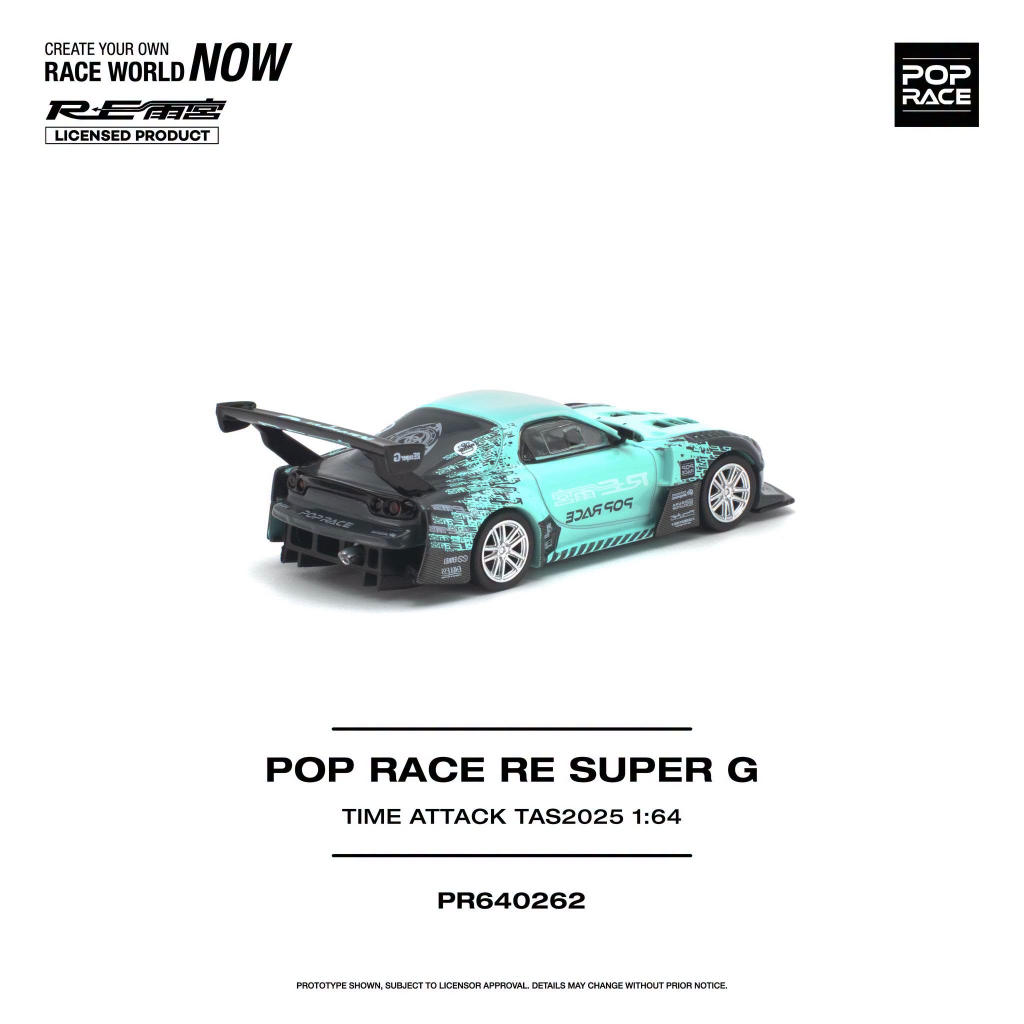 1:64 Pop Race Limited - Mazda Re Super G Time Attack TAS 2025, blue/black