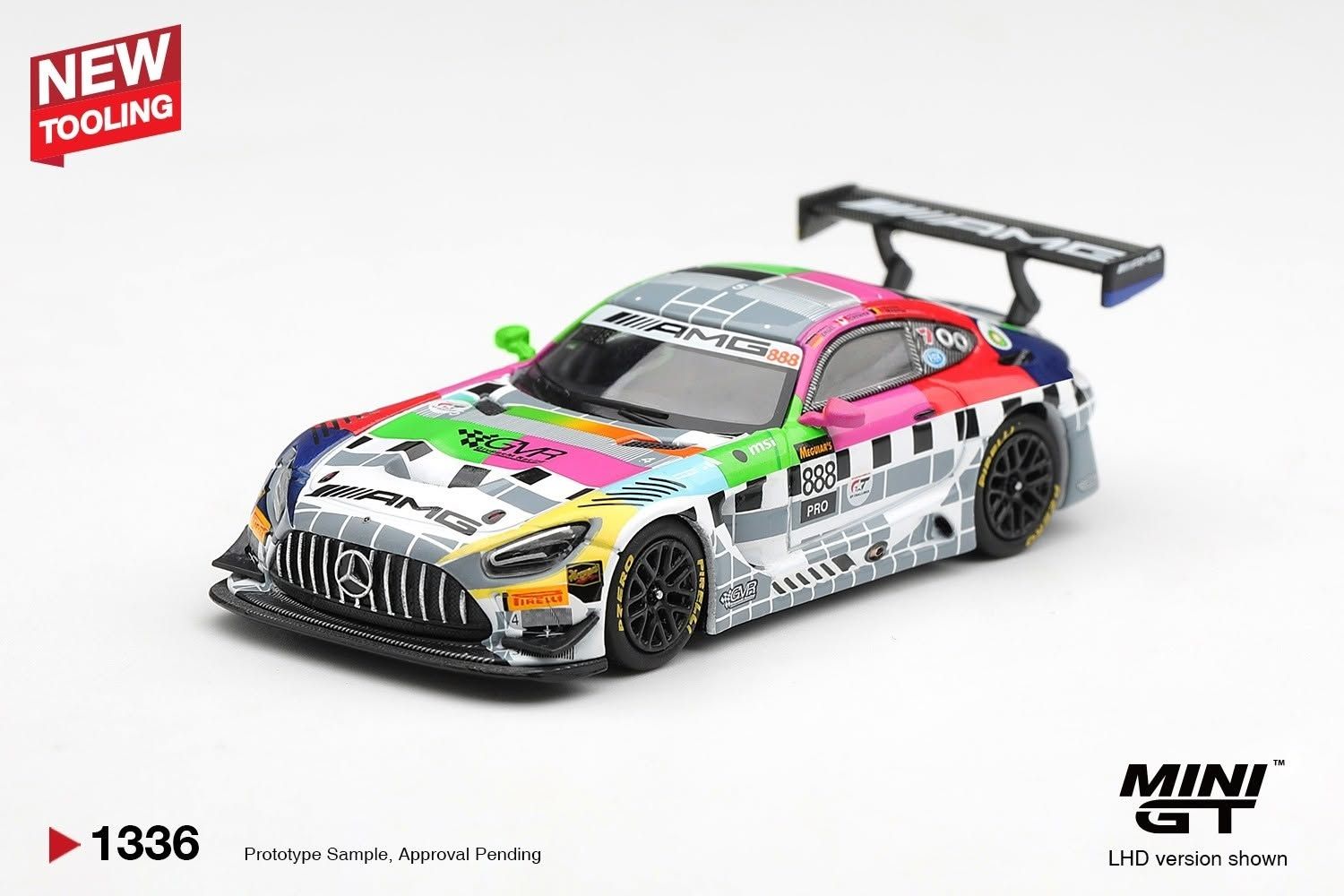 1:64 Mini GT - 2025 Mercedes-Benz AMG GT3 888 Mercedes-AMG Team GMR Meguiars Bathurst 12 hour