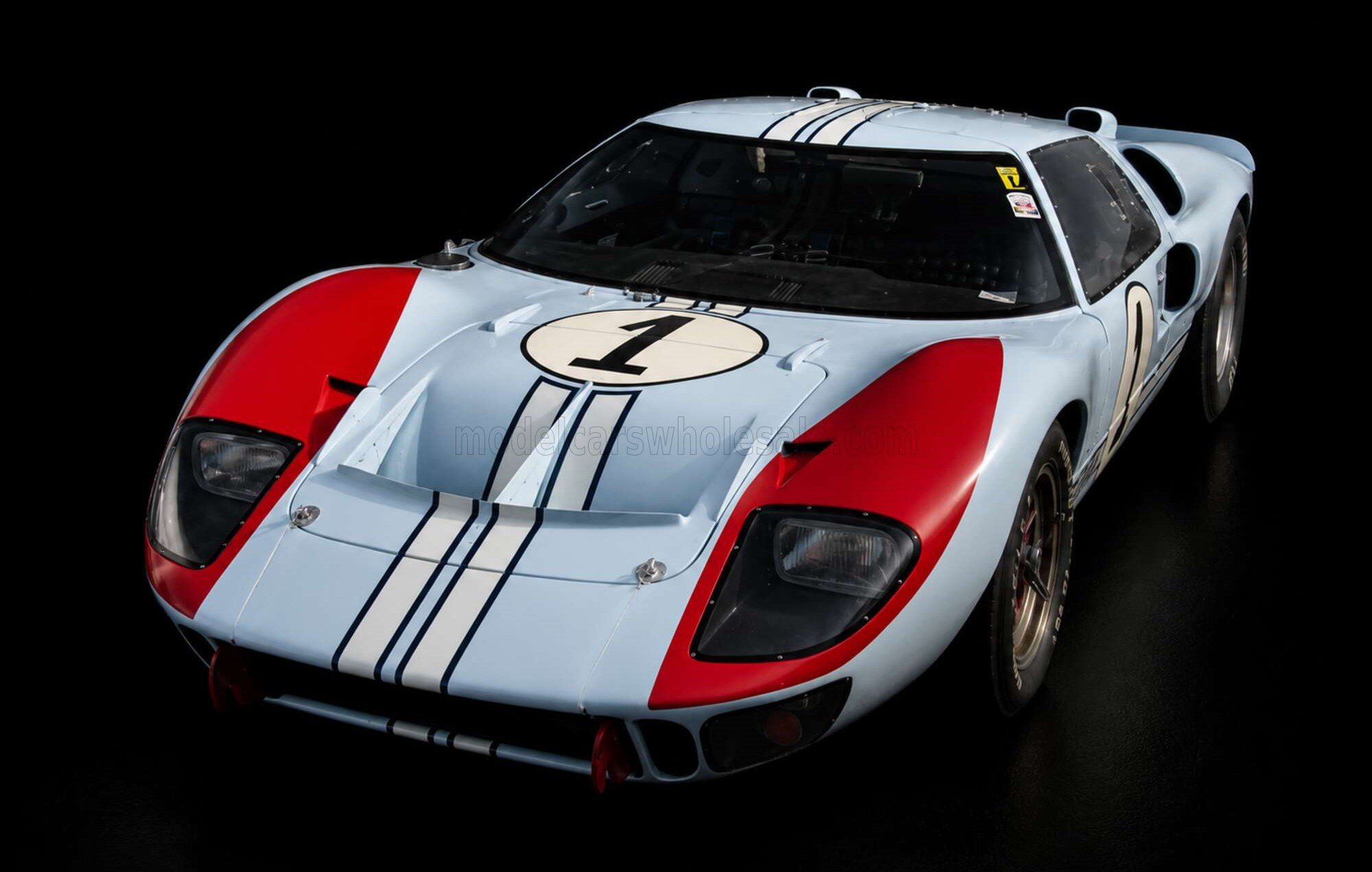 1:12 Top Marques - Ford GT40 Mk II 7.0L V8 Shelby American #1 2nd 24h Le Mans 1966 K. Miles / D. Hulme