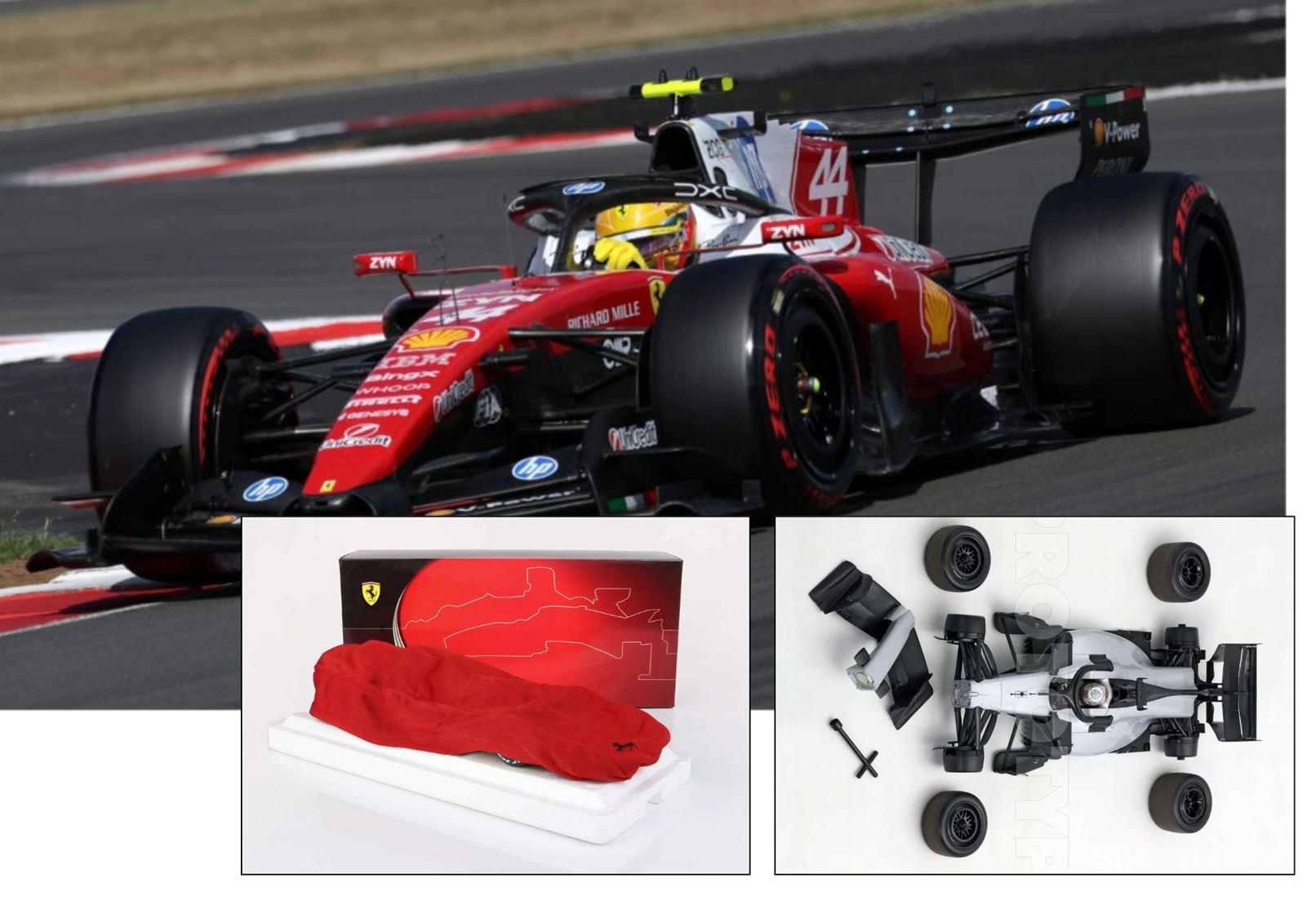1:18 BBR - Ferrari F1 SF-26 Team Scuderia Ferrari HP SF26 #44 3rd British GP Silverstone 2026 - L. Hamilton *Polyfoam Packaging* *Removable Nose and Wheels*