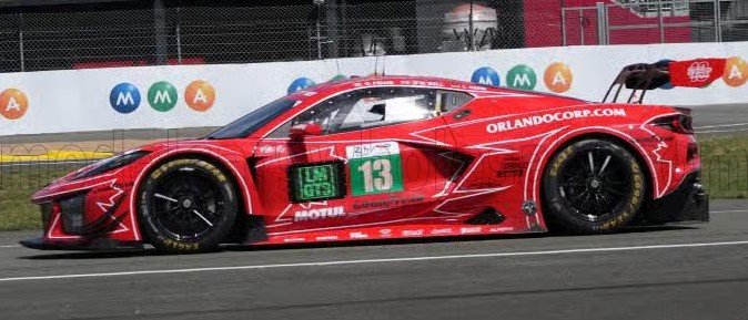 1:43 Spark - Chevrolet Corvette Z06 LMGT3.R 5.5L V8 Team AWA #13 24h Le Mans 2026 - M. Bell - O. Fidani - L. Kern