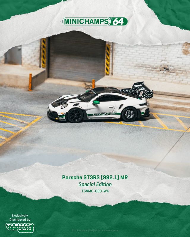 1:64 Tarmac - 2025 Porsche GT3RS (992.1), manthey racing white