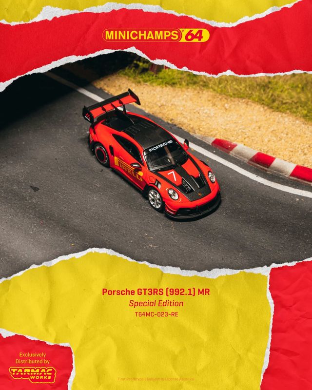 1:64 Tarmac - 2025 Porsche GT3RS (992.1), manthey racing red