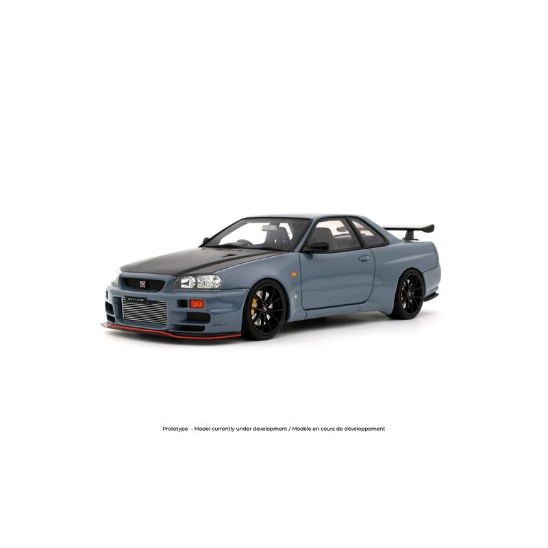 1:18 Otto Mobile - 2025 Nissan Skyline GT-R (BNR34) Coupe Body Kit Grey