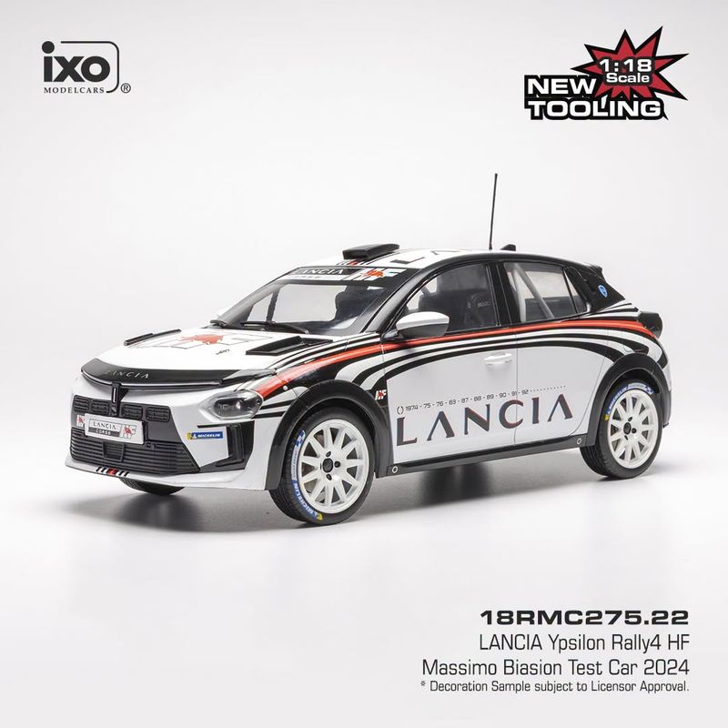 1:18 Ixo - Lancia Ypsilon HF Rally4 Test 2024 - M. Biasion 1:18 Ixo - Lancia Ypsilon HF Rally4 Test 2024 - M. Biasion