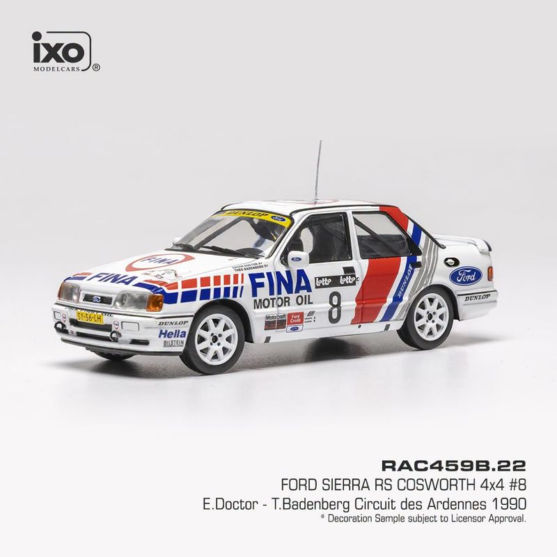 1:43 Ixo - Ford Sierra RS Cosworth 4x4 #8 Circuit des Ardennes 1990 - E. Doctor / T. Badenberg 1:43 Ixo - Ford Sierra RS Cosworth 4x4 #8 Circuit des Ardennes 1990 - E. Doctor / T. Badenberg